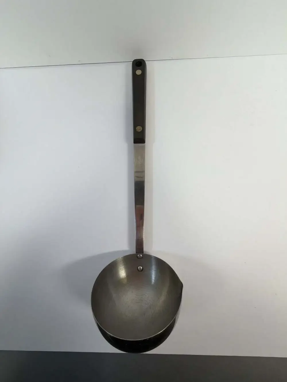 Vintage Flint Stainless USA Kitchen‎ Ladle with Black Handle